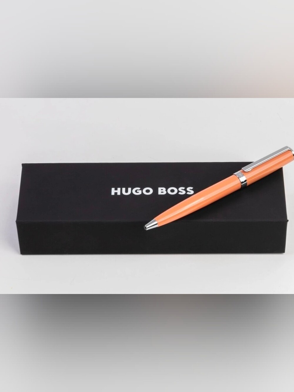 Hugo Boss Ballpoint Pen Gear Icon Light Orange